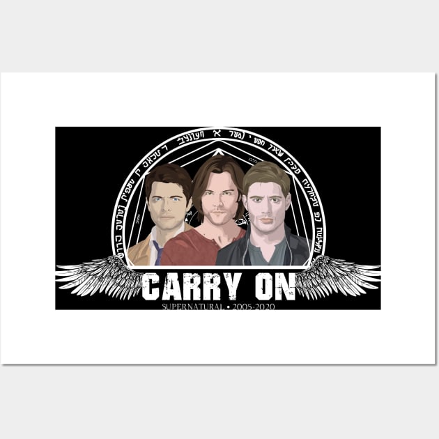 Carry On Team Free Will Wall Art by potatonomad